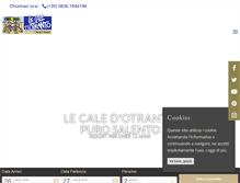 Tablet Screenshot of lecaledotranto.com